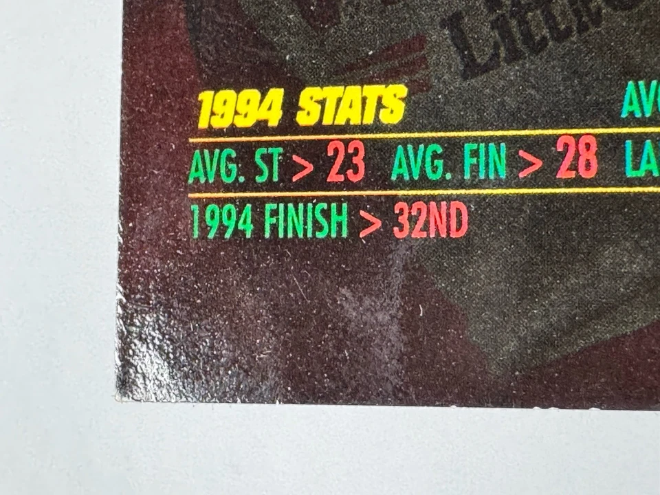 JOHN ANDRETTI 1995 Press Pass VIP NASCAR Racing Card #1 - Image 3 of 3