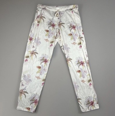 Hanro Women's Pajama Pants Sleep And Lounge Floral Drawstring Beach