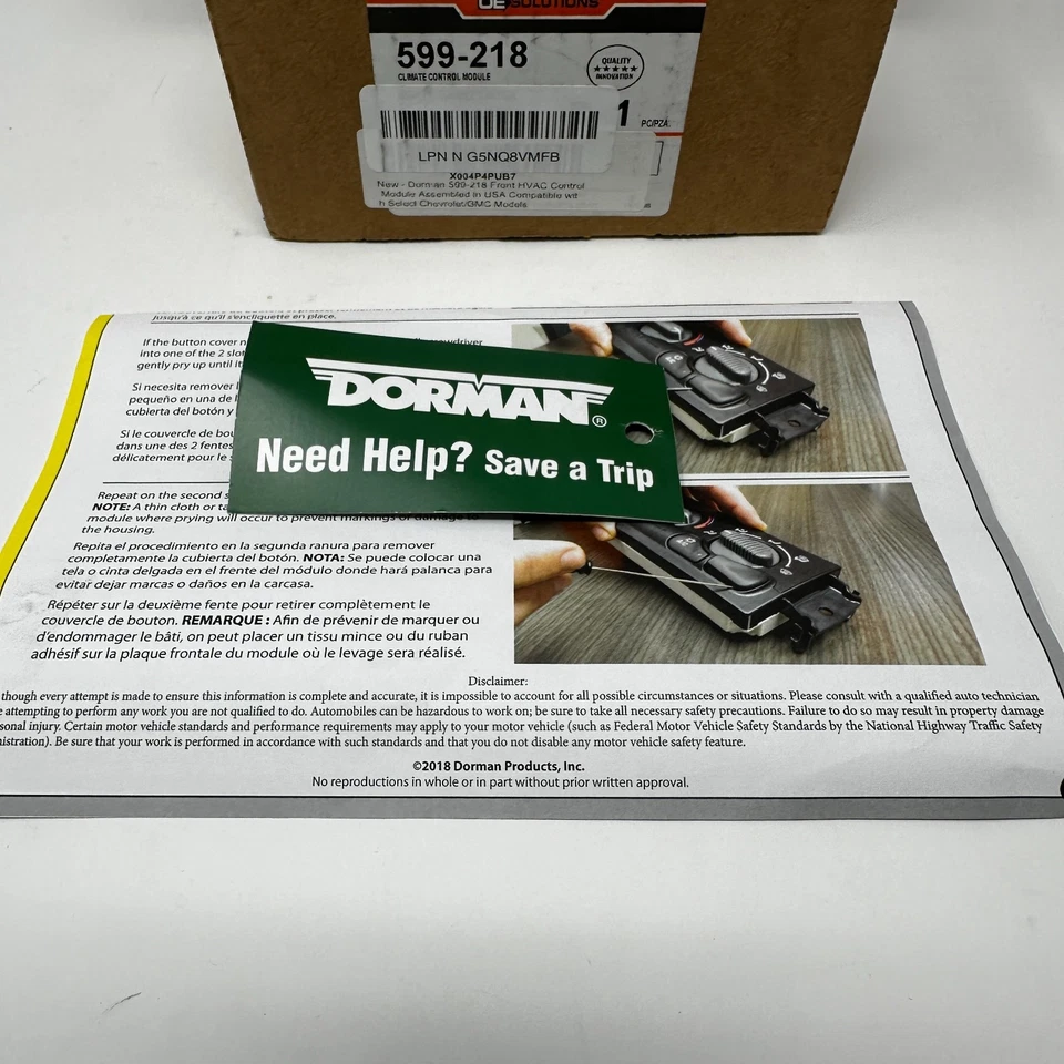 Dorman 599-218 Front HVAC Control Module – Parts Only - Image 4 of 4