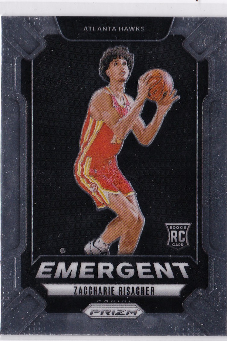 Zaccharie Risacher Emergent RC 2024-25 Panini Prizm #6 Hawks
