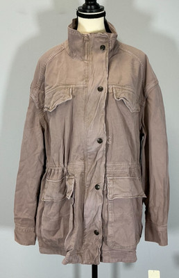 Free People Arya Women's Size M Mauve Utility Jacket NWT