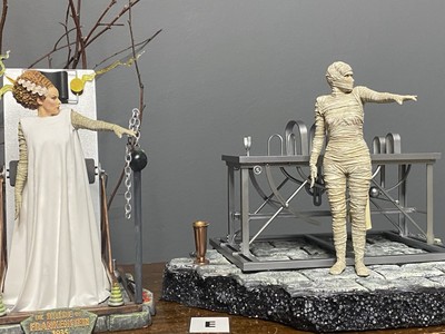 X-Plus The Bride of Frankenstein Model Kit Custom Base Stone Floor Horizon  E 