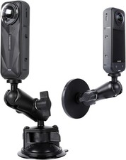 2 in 1 Suction Cup and Magnetic Camera Mount Stand Kit for Insta360 Series, Car