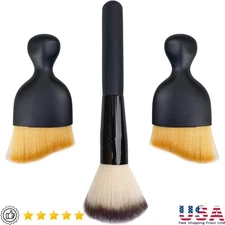 3 Pack Small Microfiber Dust Brush Comfortable Handle Washable Cleaning New