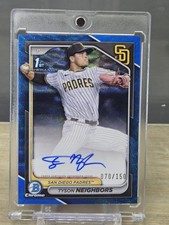 🔥 Bowman Chrome Tyson Neighbors Blue Wave Auto 1st /150