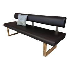 Anrei Einzelbank Smart Leder Maron Braun Asteiche Barrique