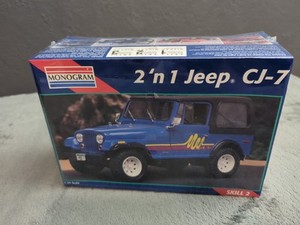 Monogramme 2'N1 Jeep CJ-7 1/24 Kit de modèle en plastique à échelle 2966 Usine scellée..R
