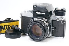  EXC 5 Nikon F2 Photomic A DP-11 Silver 35mm SLR Ai-s 50mm F1.4 Lens From JAPAN