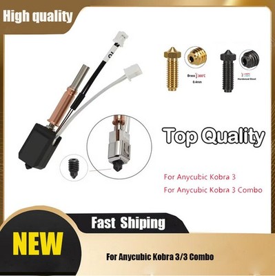Hotend Nozzle Kit for Anycubic Kobra 3 / Kobra 3 Combo 3D Printer Upgrade FS