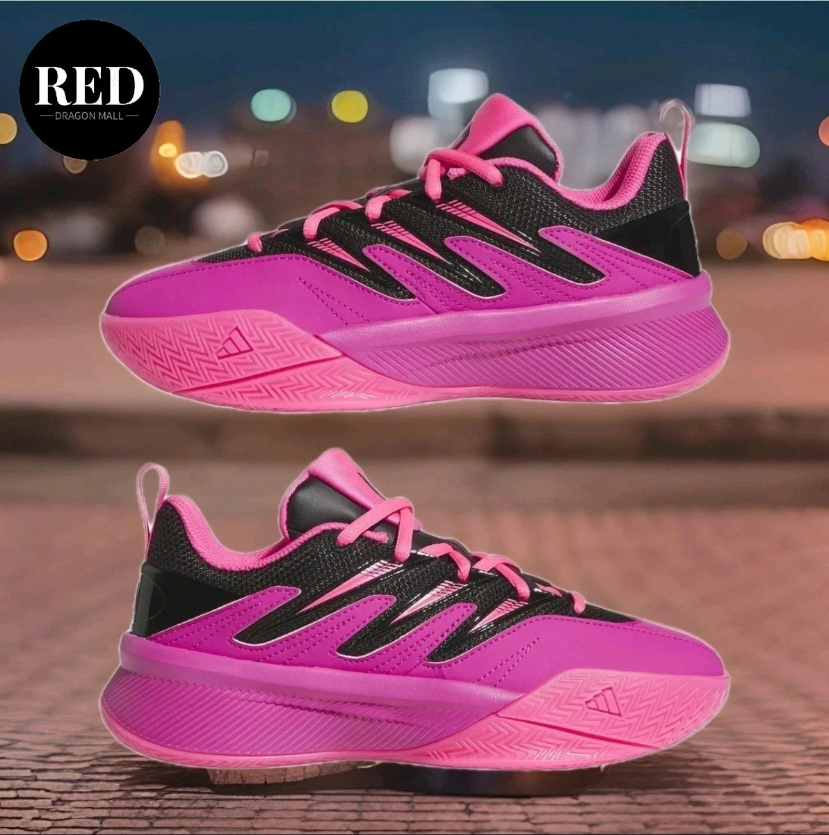 NEW Men\'s‎ Dame Certified 3 \'Lucid Fuchsia\' Adidas Dame Certified 3 size 13 Lucid Fuchsia/Black. JI1545  main image 2