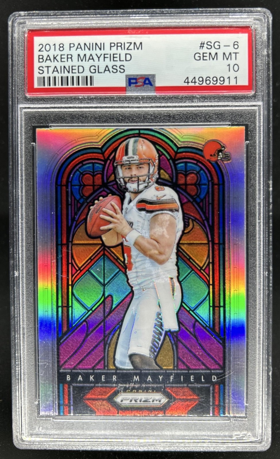 Baker Mayfield Panini Prizm Stained Glass #SG6 Base
