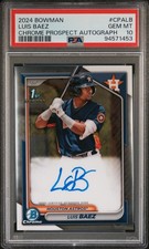 2024 Bowman Chrome Luis Baez #CPALB Prospect Autographs 1st Bowman PSA 10