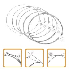  6 Pcs Guitar Replacement Strings for Gitarrensaiten Stahl Akustikgitarre