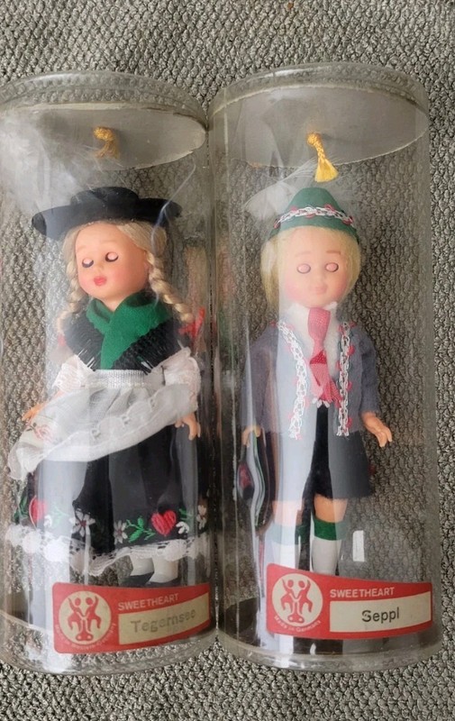Vintage West German Sweetheart Dolls Tegernsee & Seppl 