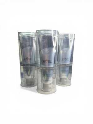 3 x Level Herbal Mint Five Sensitivity Premium Daily Toothpaste XYLITOL 5oz EA