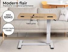 Levede Standing Desk Mobile Sofa Bed Side Table Adjustable Laptop Computer — image 7
