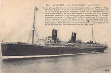 SS LA PROVENCE, C. G. T. SHIP LINE ~ used with Censor Cancel 1915