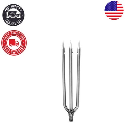 Durable Stainless Steel Fishing Gig with Universal 8mm Thread - Catch More Fish