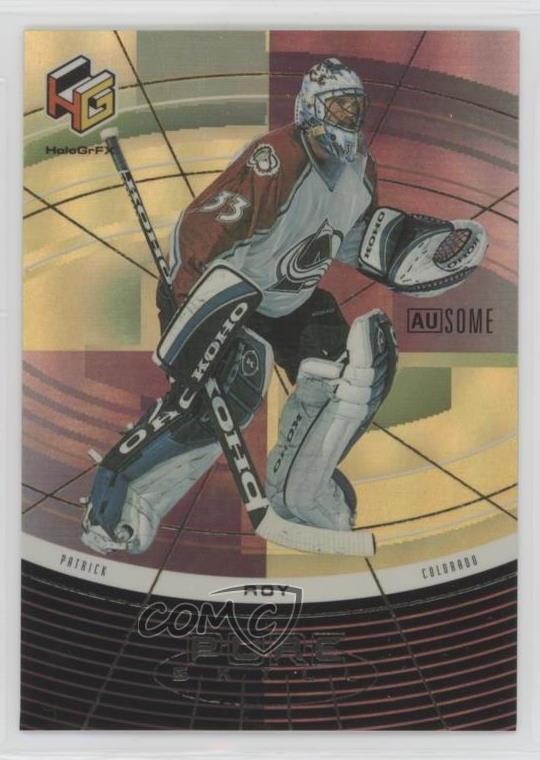 1999-00 Upper Deck HoloGrFX Pure Skills AuSOME Patrick Roy #PS6-AU HOF 0o3c