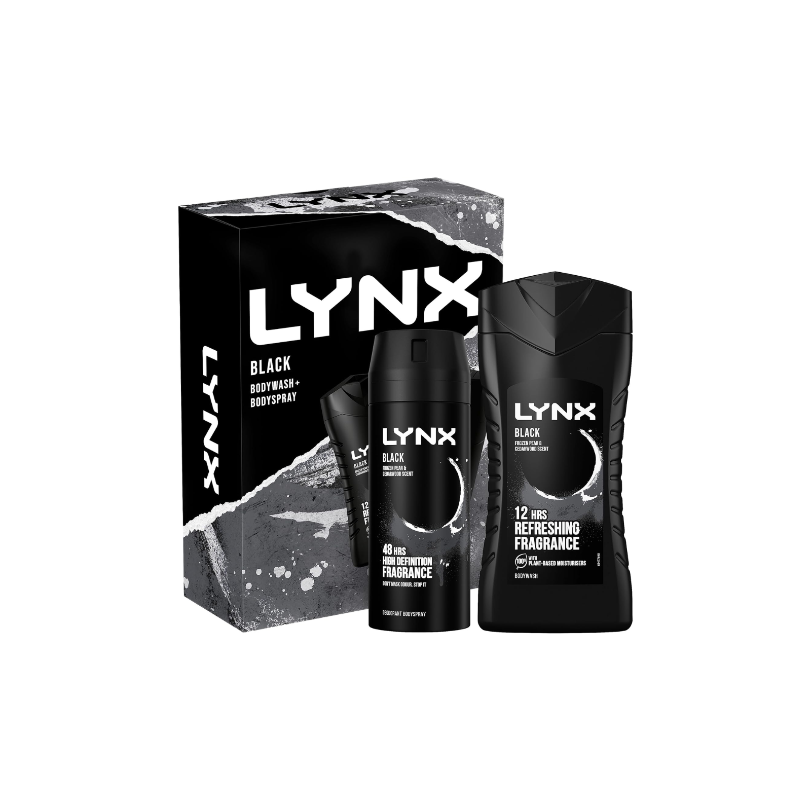 Lynx Black Duo Gift Set Body Wash and Body Spray 2 Pieces - Pack of 6 - Image 4