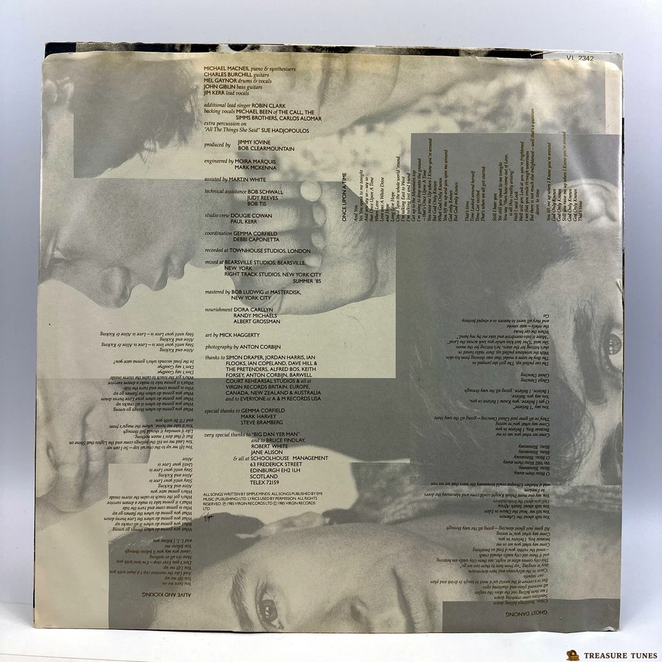 Simple Minds – Once Upon A Time Vinyl (LP, Album, Stereo) VL 2342 - Image 4 of 4