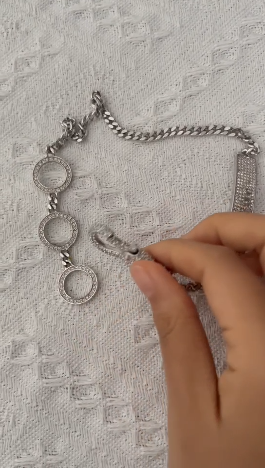 CHRISTIAN DIOR John Galliano 2003 Logo Hardcore Crystals Choker