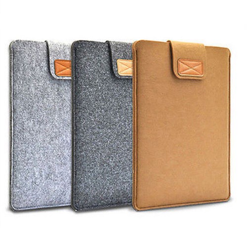 Felt Sleeve Slim Tablet Case Cover Bag for MacBooks Air Pro 11 13 15 Inch Solid - Photo 4/20