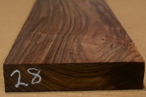 Morado Pau Ferro 18-7/16 x 4-1/4 x 15/16 Bolivian exotic wood #28 - Picture 3 of 3