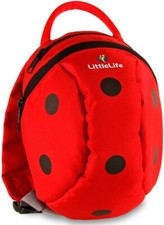 LittleLife Animal Toddler Backpack With Safety Rein, Ladybird -New-E