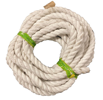 12 Metres x 24mm Staple Spun Rope Decking, General Purpose Rope - shop soiled