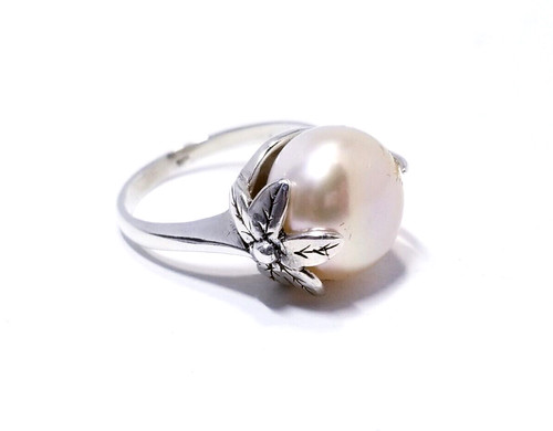 Adina Stone Pearl Ring Sz 7