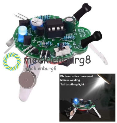 Photosensitive Mobile Robot LED Breathing Light DIY Firefly Electronic Part NEW