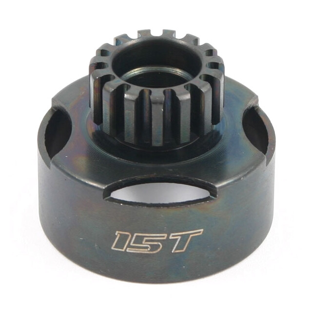 Fastrax 1/8th Vented Clutch Bell 15T for Nitro RC Cars No Bearings - FAST915