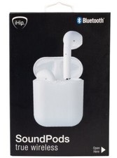iHip Bluetooth SoundPods True Wireless Earbuds White  NEW 