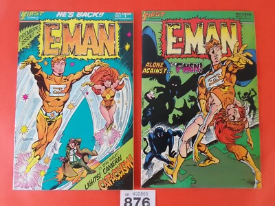 First Comics     E - Man   Issues  1 and  2     1983