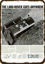 1959 LAND ROVER 4X4 TRUCK Go Anywhere Vintage-Look DECORATIVE REPLICA METAL SIGN