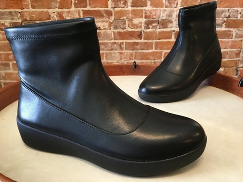 Faux Leather Comfort Bootie Ankle Boot 