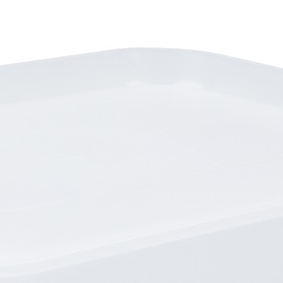 Plastic Storage Basket Große Kapazität Translucent Stackable Desktop Storage Box
