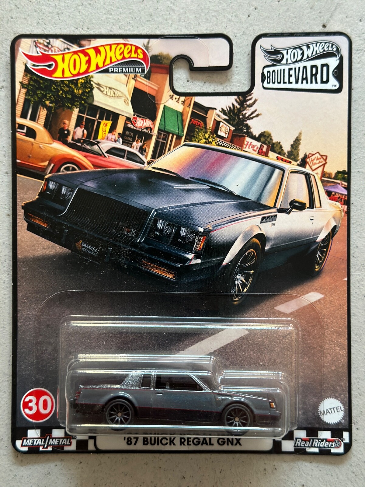 Hot Wheels Premium Boulevard 30 87 BUICK REGAL GNX Car Culture Real Riders
