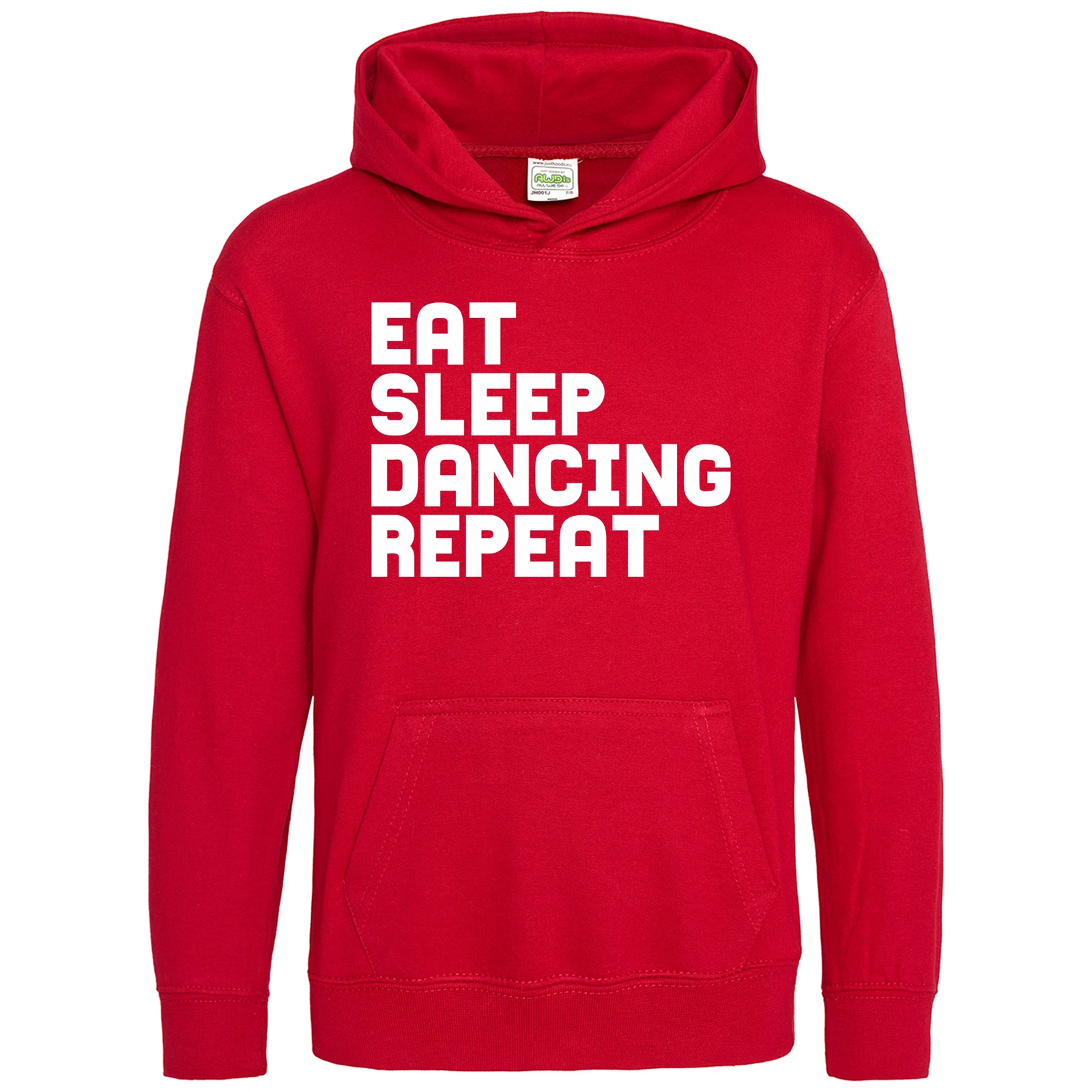 VETEMENTS Felpa con cappuccio ragazzo mangia sonno danza ripeti slogan compleanno cool break ballerina di strada