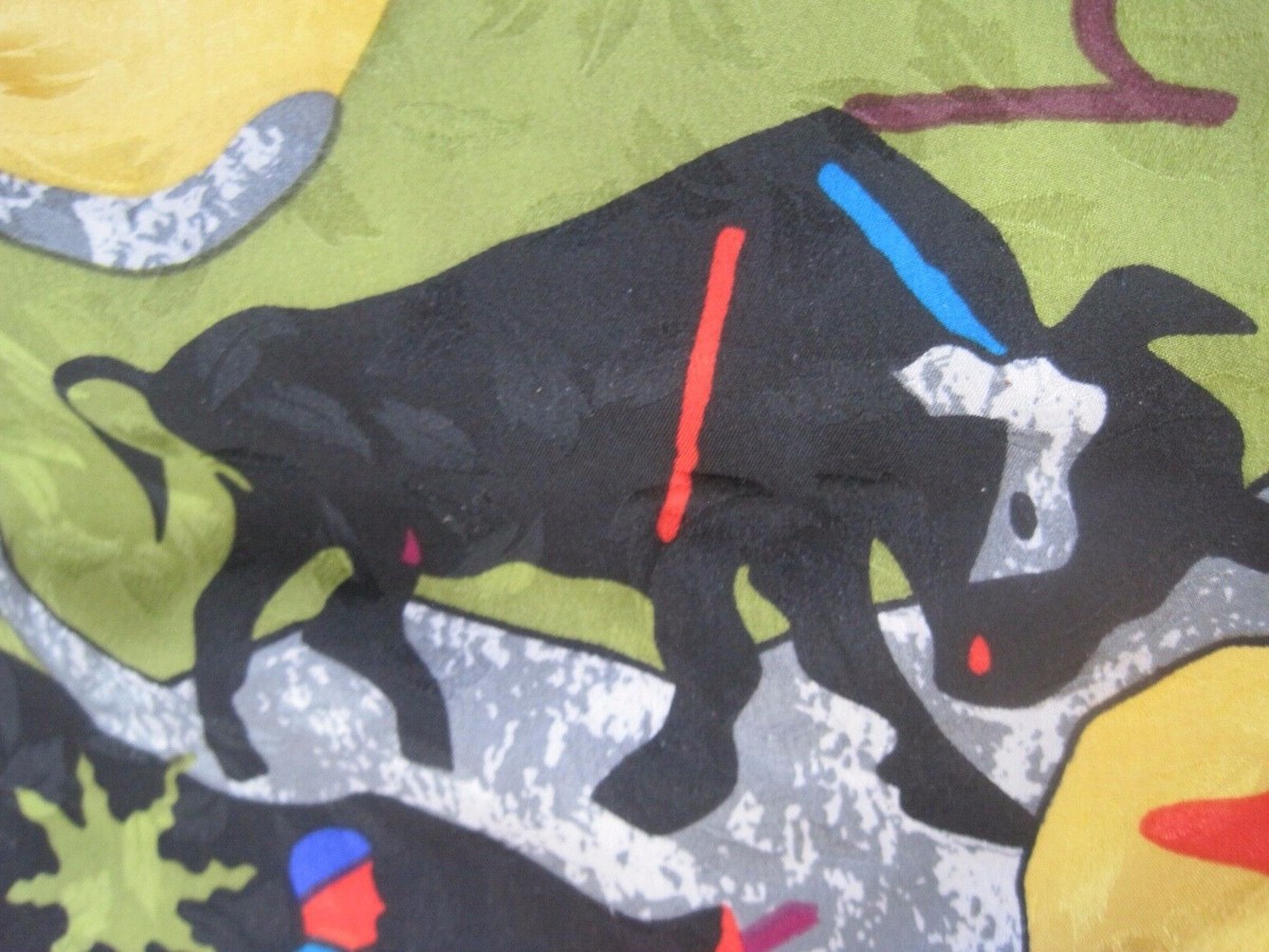 Silk Bullfighting Scarf 42" Square View 6