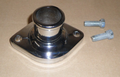 SB BB MOPAR Chrome Water Neck Thermostat 318 340 383 440 Housing Gasket & Bolts