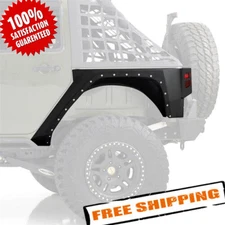 Smittybilt 76882 XRC Armor Rear Fenders for 2007-2018 Jeep Wrangler JKU 4-Door