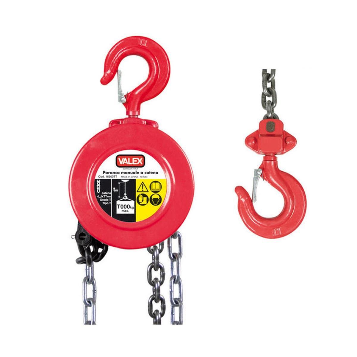 VALEX 1650134 - PARANCO MANUALE A CATENA 1000KG ROTONDO