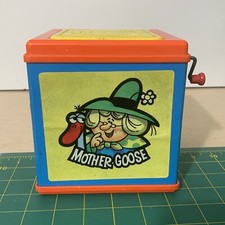 Jack in the Box Vintage 1976 Mattel Mother Goose Nursery Rhymes Works Well