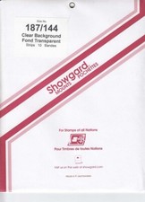 Showgard Clear Stamp Mounts 187 / 144 mm For UN Flag Sheetlets New Fresh Pack