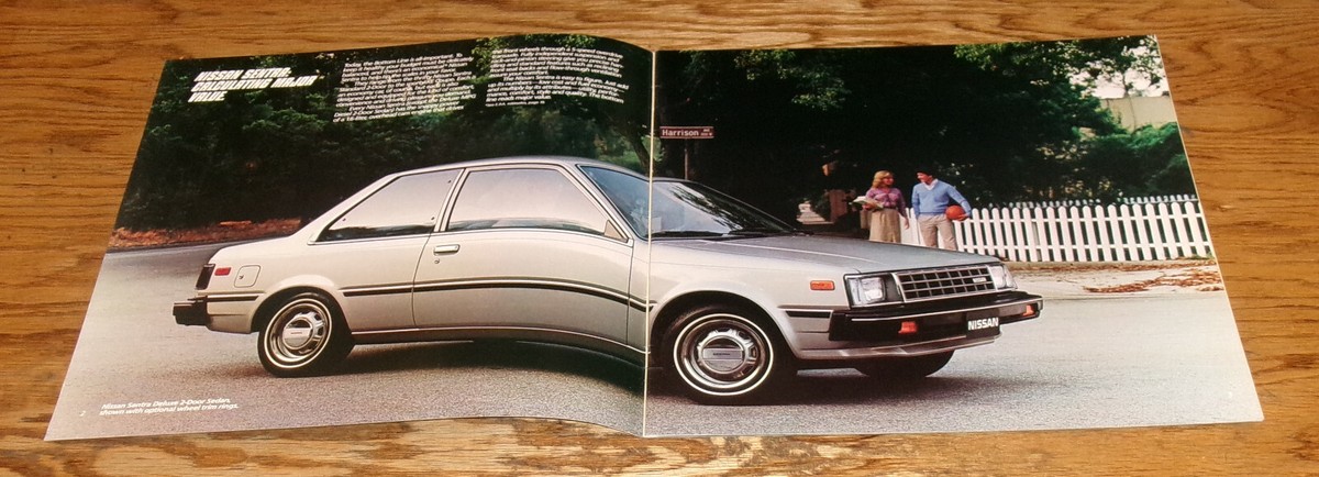 Original 1984 Nissan Sentra Deluxe Sales Brochure 84 Coupe