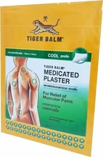 10 pc.Tiger Balm Medicated Cool Plaster Pains Relief, BIG Size 10 Cm X 14 Cm