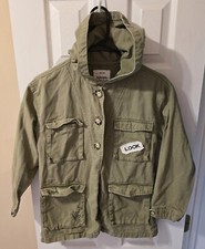 Zara Girls Outerwear Fun,Green, Jacket, Coat, Fall, Winter, Girls Size 10, Lucky