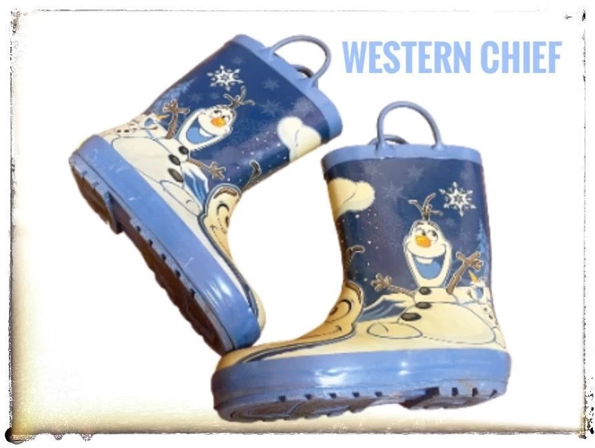 WESTERN CHIEF Kids Olaf Frozen Disney Waterproof Rain Boots eBay
